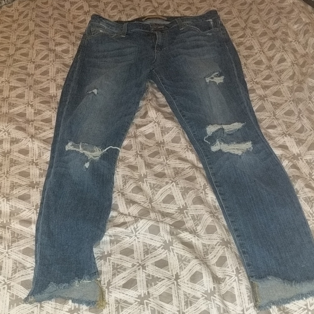 Joe's Jeans Distressed Ankle Skinny Jeans